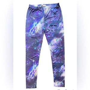 Galaxy print leggings - Size Medium